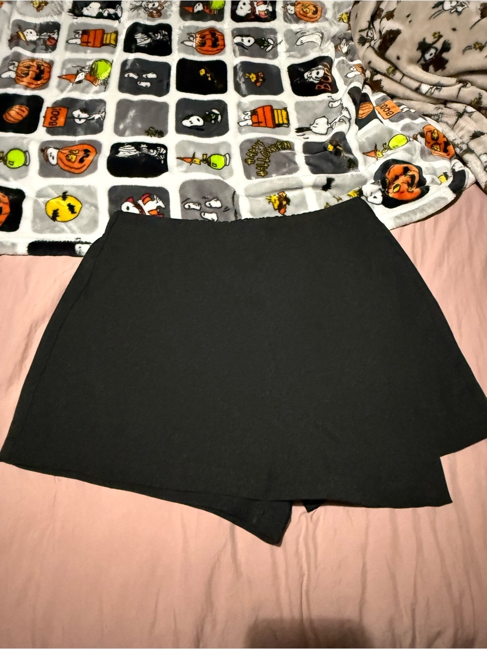 Women’s Asymmetrical Black Skort - Sleek Everyday Style